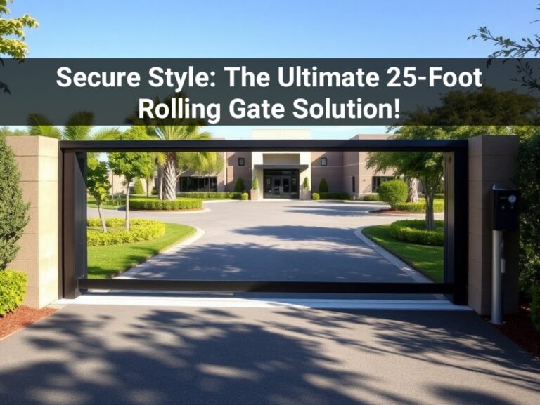 Best 25-Foot Rolling Vehicle Gate Solutions for Large Properties