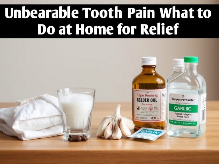 Unbearable Tooth Pain: What to Do at Home for Relief