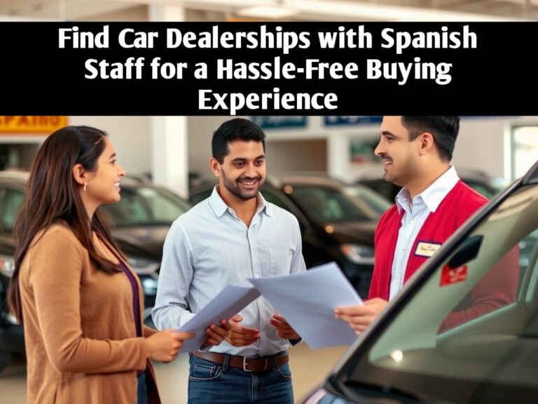 Find Car Dealerships with Spanish Staff for a Hassle-Free Buying Experience