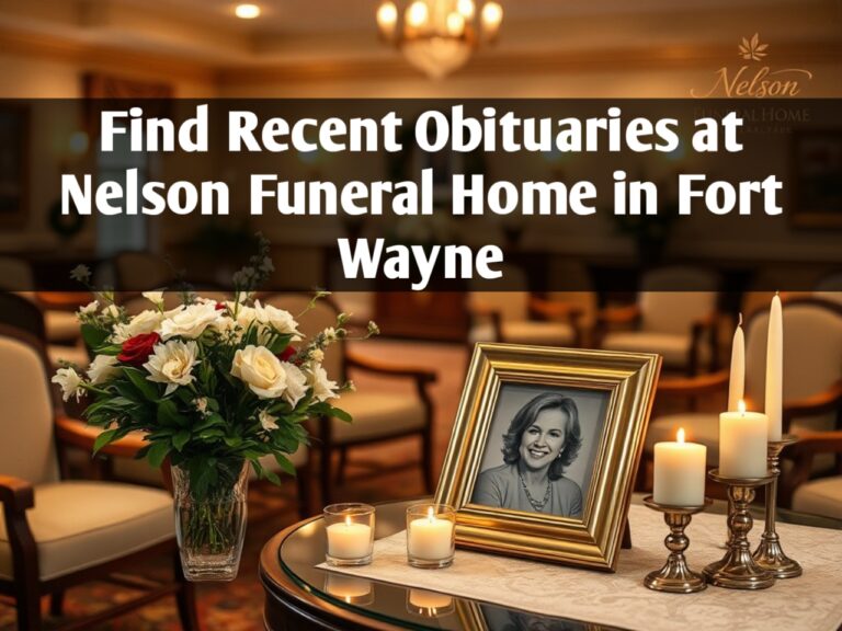 Find Recent Obituaries at Nelson Funeral Home in Fort Wayne