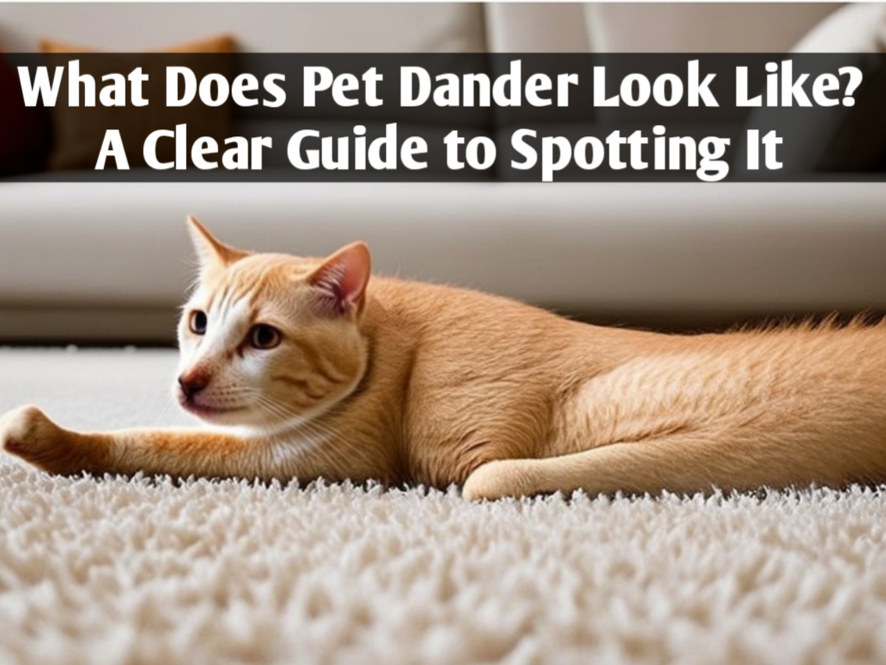 What Does Pet Dander Look Like? A Clear Guide to Spotting It