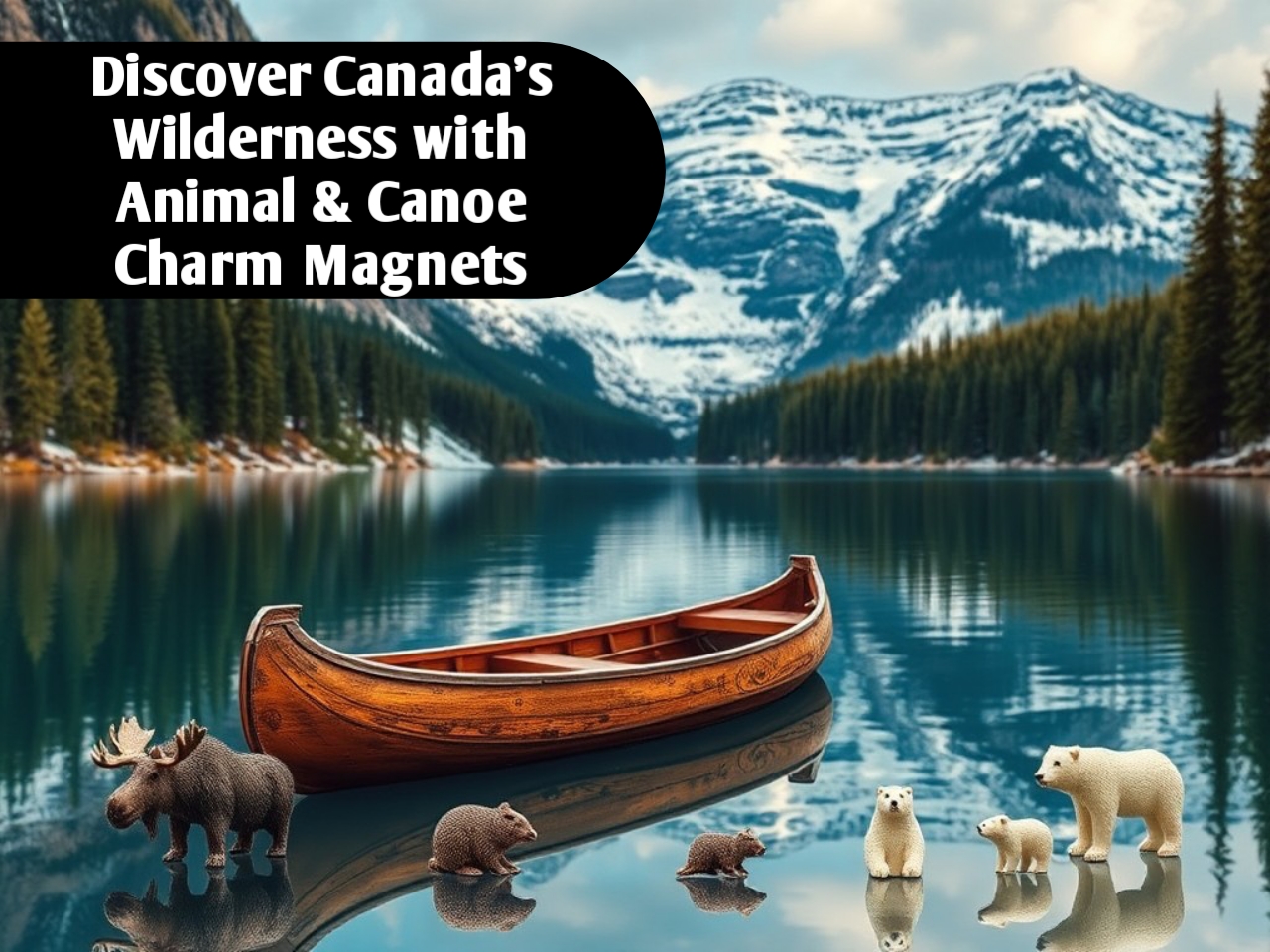 Discover Canada’s Wilderness with Animal & Canoe Charm Magnets