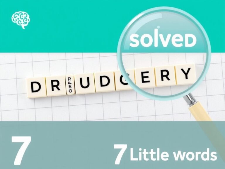 Solved: Drudgery 7 Little Words Clue Explained with Easy Steps