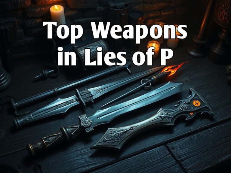 Lies of P Best Weapon Choices for Beginners and Pros Alike